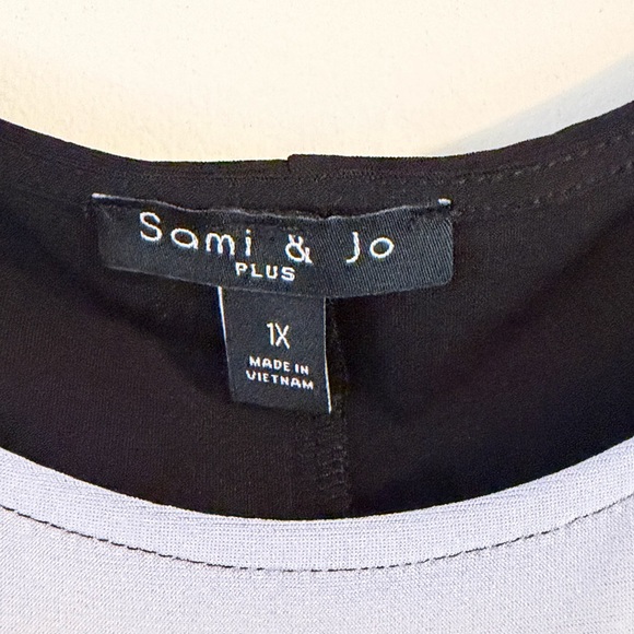 Sami & Jo Black and White Maxi Dress Size 1X - Picture 4 of 8